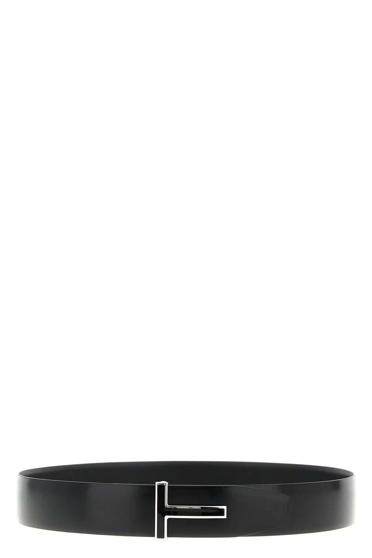 shiny smooth calf leather reversible belt