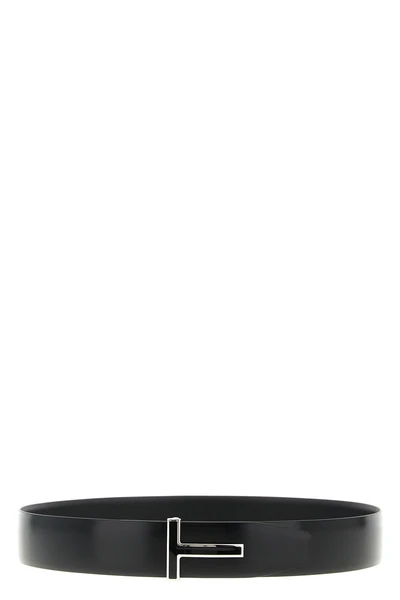 shiny smooth calf leather reversible belt