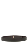 hammered leather belt