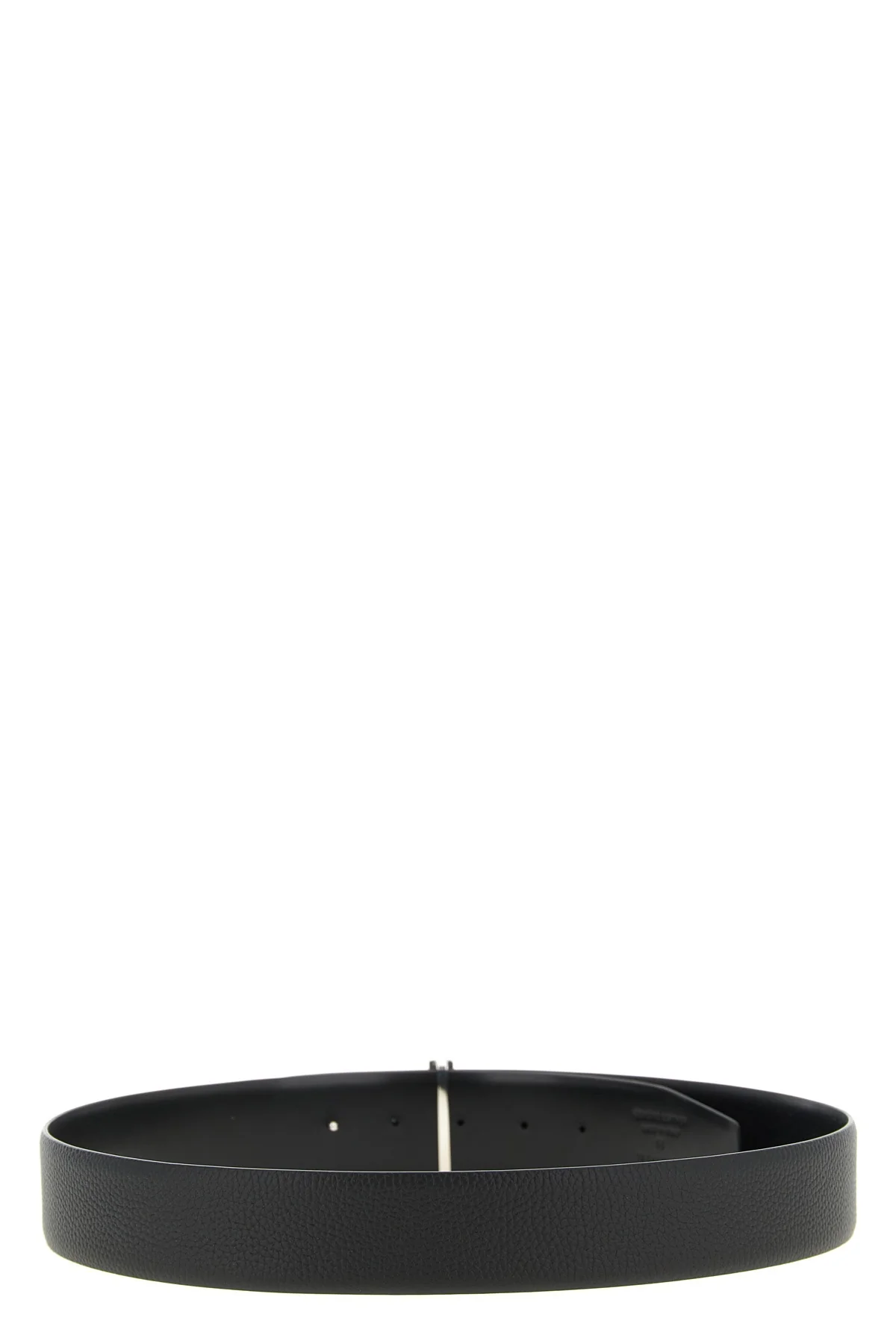 icon reversible belt in grain and smooth leather