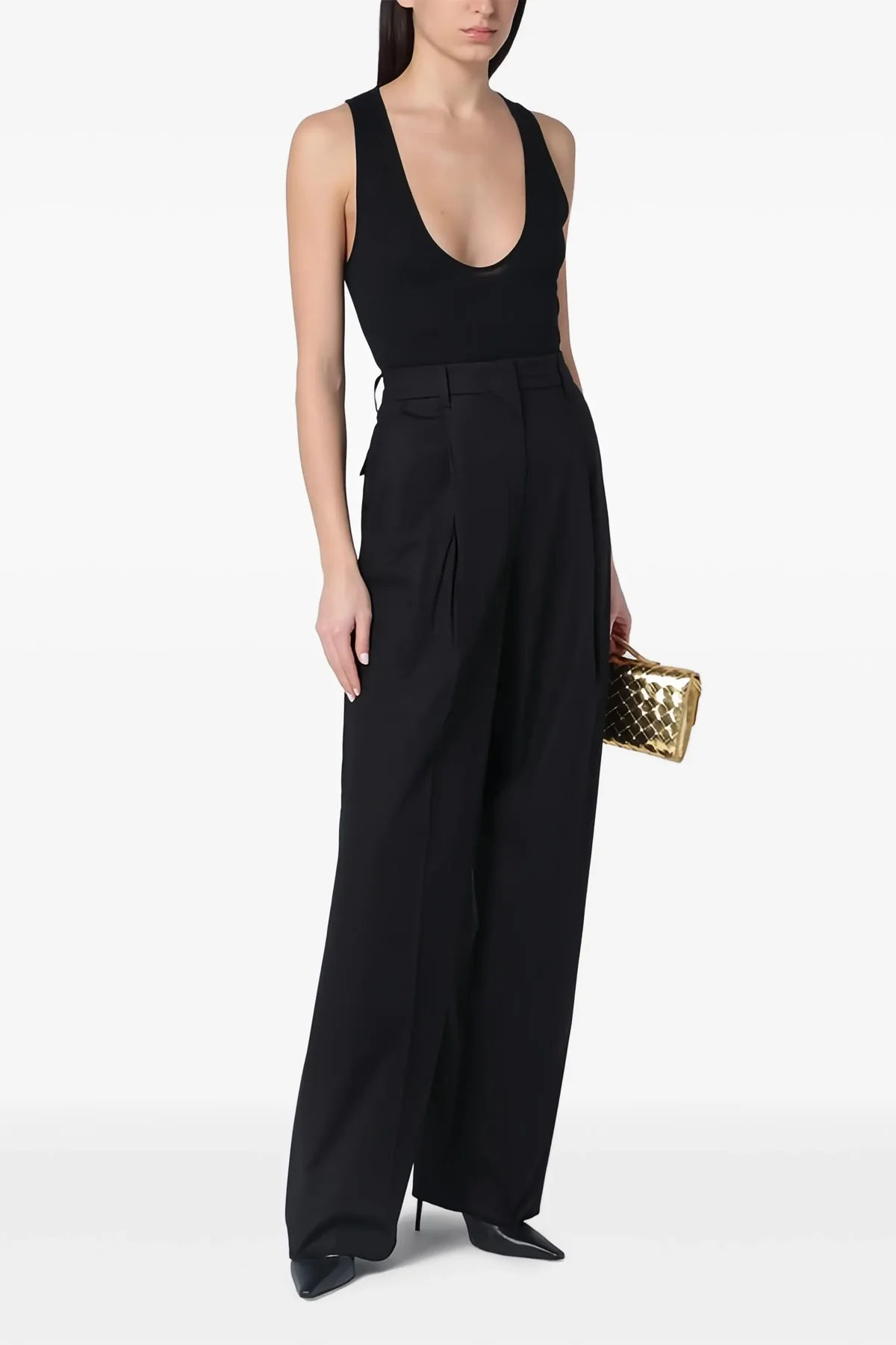 alma cotton gabardine trousers