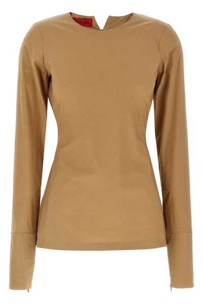 terry cotton poplin t-shirt