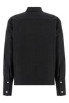 wool blend mélange shirt