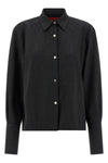 wool blend mélange shirt