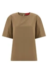 dean rigid cotton gabardine crewneck t-shirt
