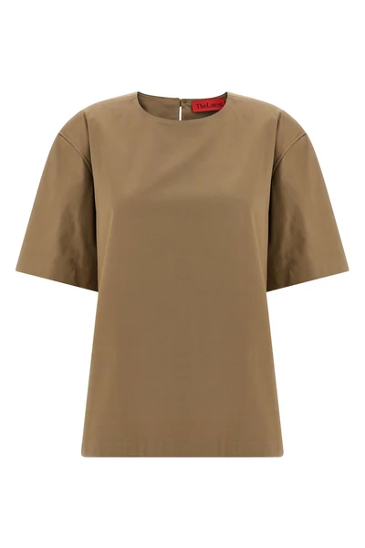 dean rigid cotton gabardine crewneck t-shirt