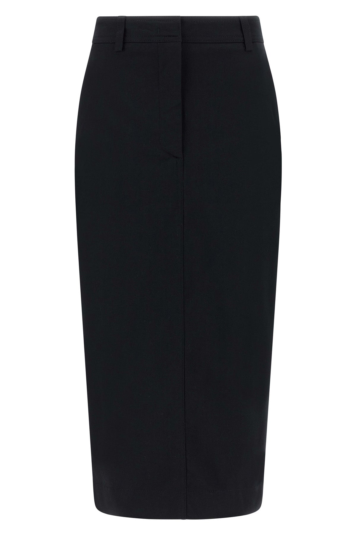 THE LATEST 38 donna midi skirt in cotton gabardine