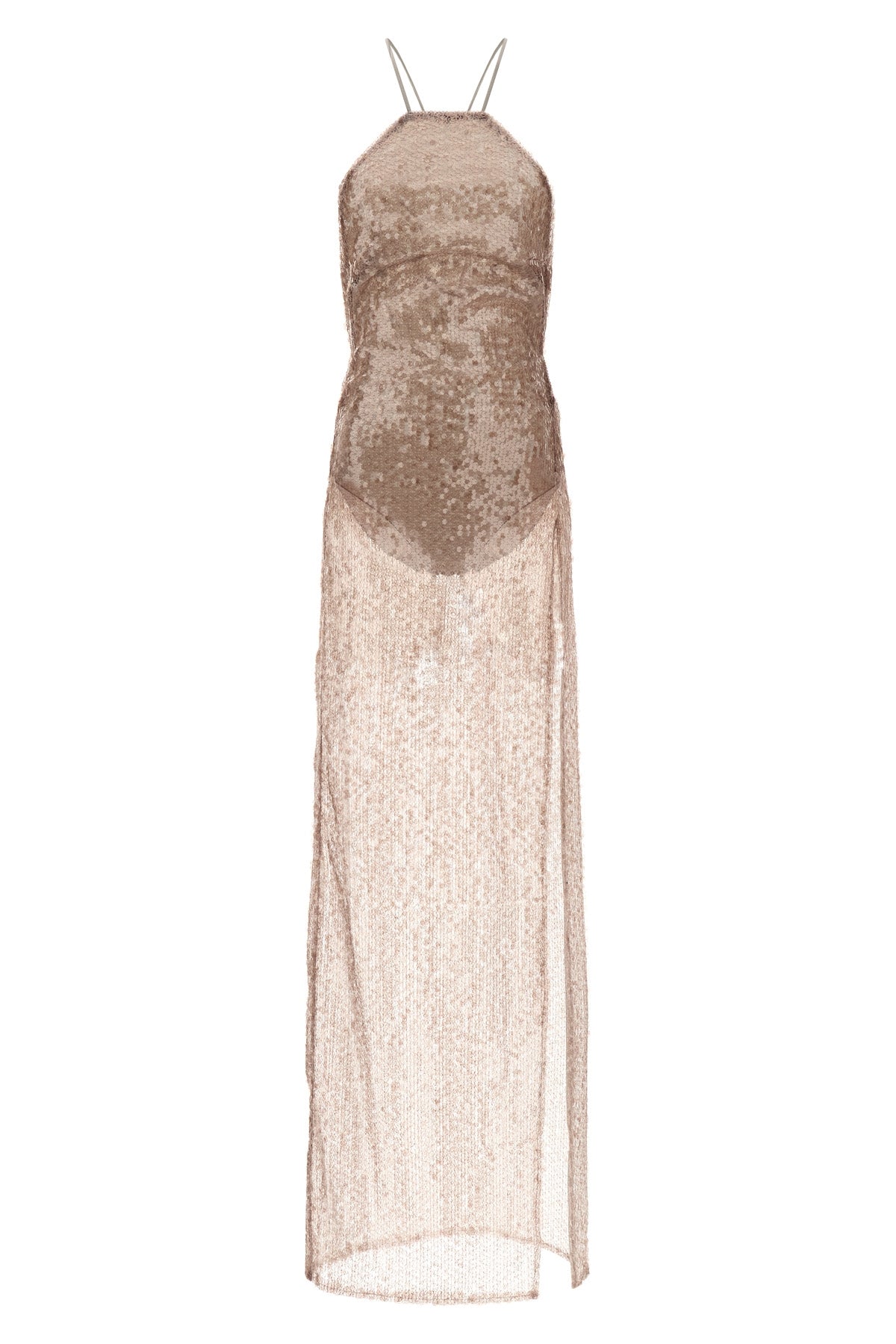 THE ANDAMANE 40 west maxi dress in semi-transparent fabric