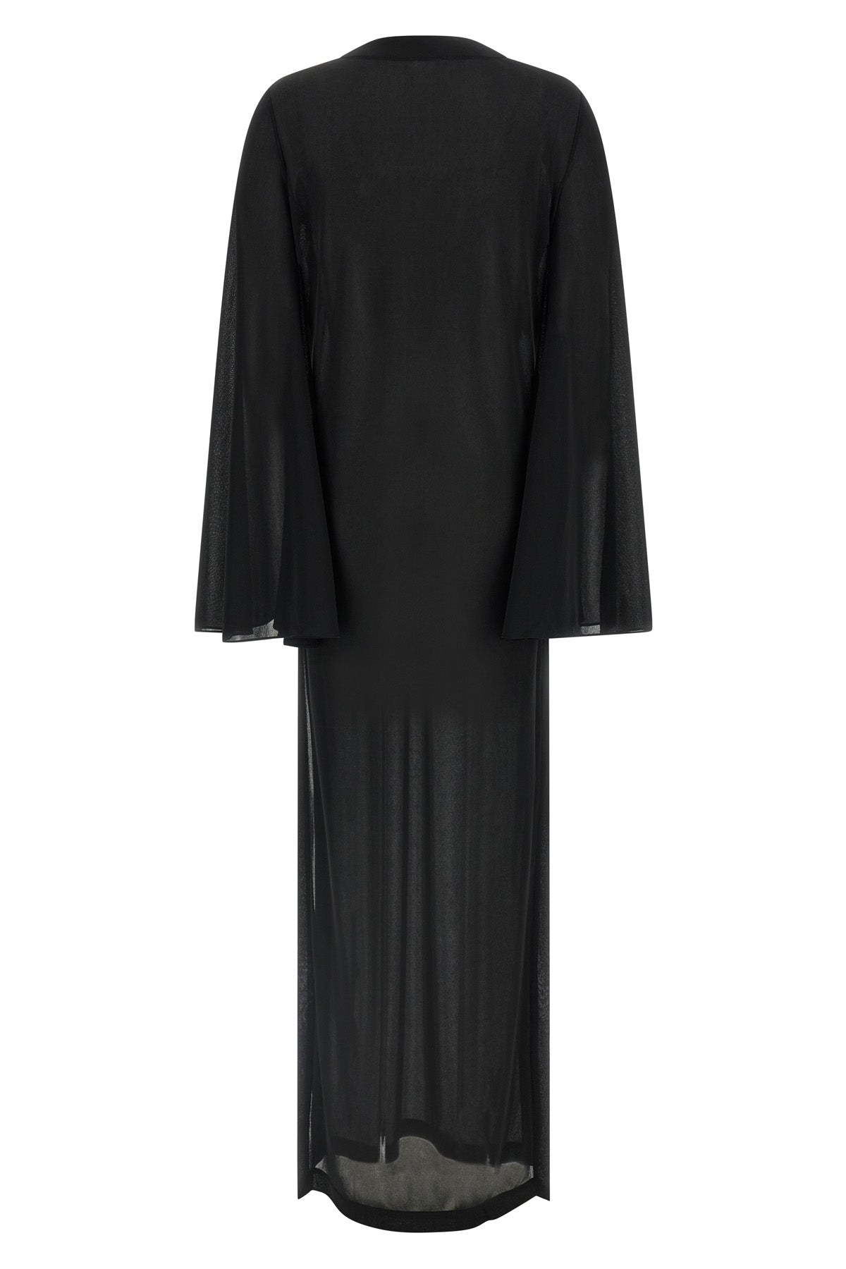 THE ANDAMANE 38 long ava dress in light and slightly transparent jersey chiffon