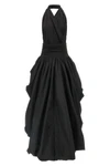 the andamane alexandra long dress redefines sartorial volumes through a bold s