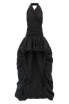 the andamane alexandra long dress redefines sartorial volumes through a bold s
