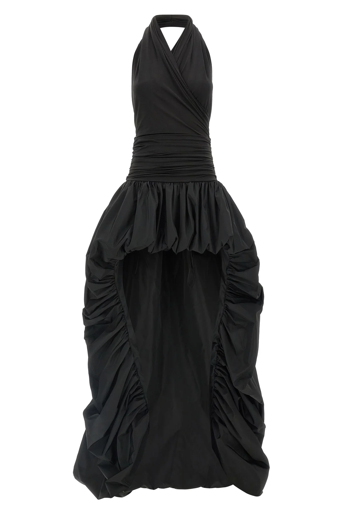 the andamane alexandra long dress redefines sartorial volumes through a bold s
