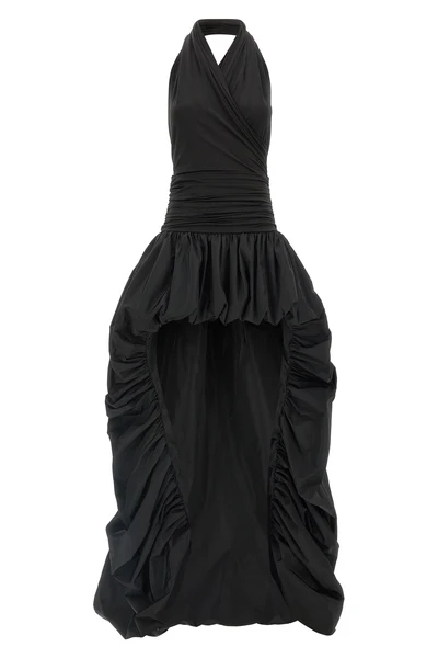 the andamane alexandra long dress redefines sartorial volumes through a bold s
