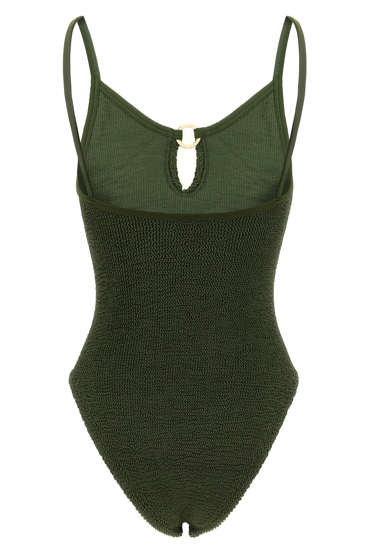 the hunza g toni one-piece swimsuit stands out for a construction that enhances