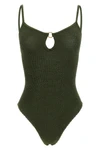 the hunza g toni one-piece swimsuit stands out for a construction that enhances