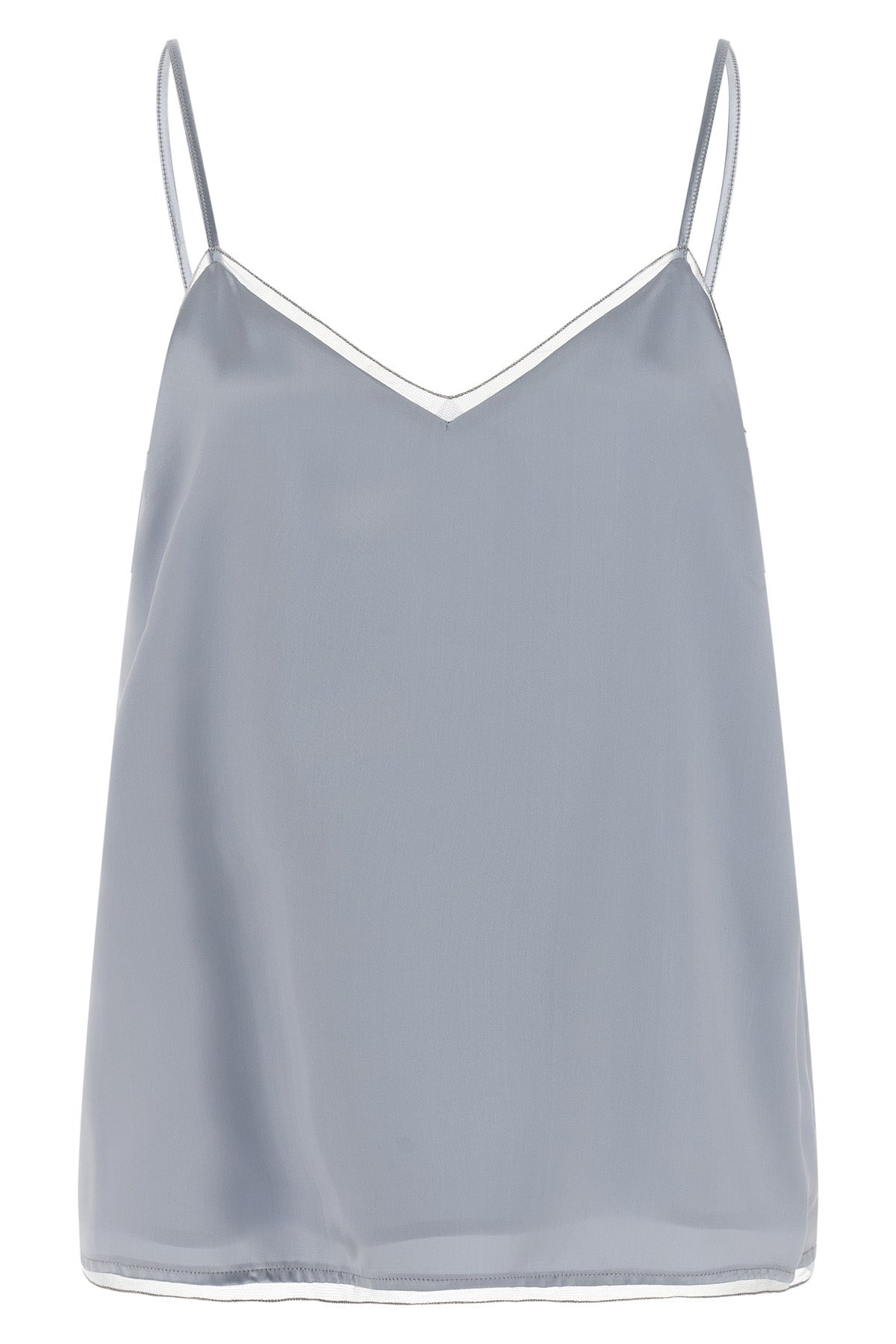 FABIANA FILIPPI 40 lingerie top in silk-effect fabric