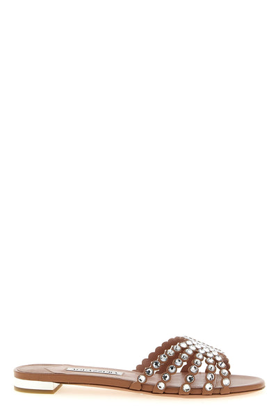 tequila smooth nappa leather slides