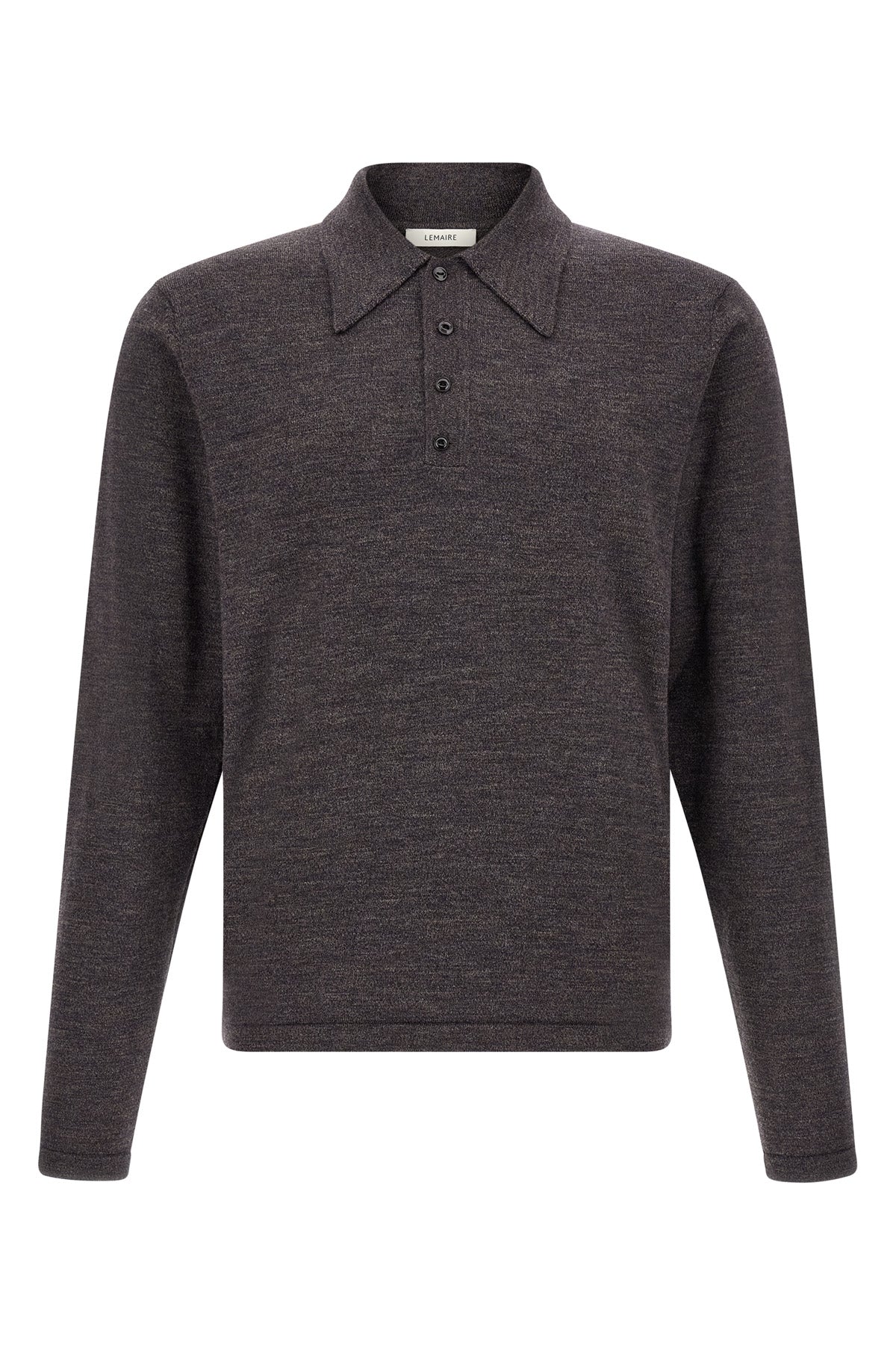 LEMAIRE L the long-sleeved lemaire knitted polo shirt