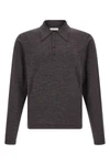 the long-sleeved lemaire knitted polo shirt