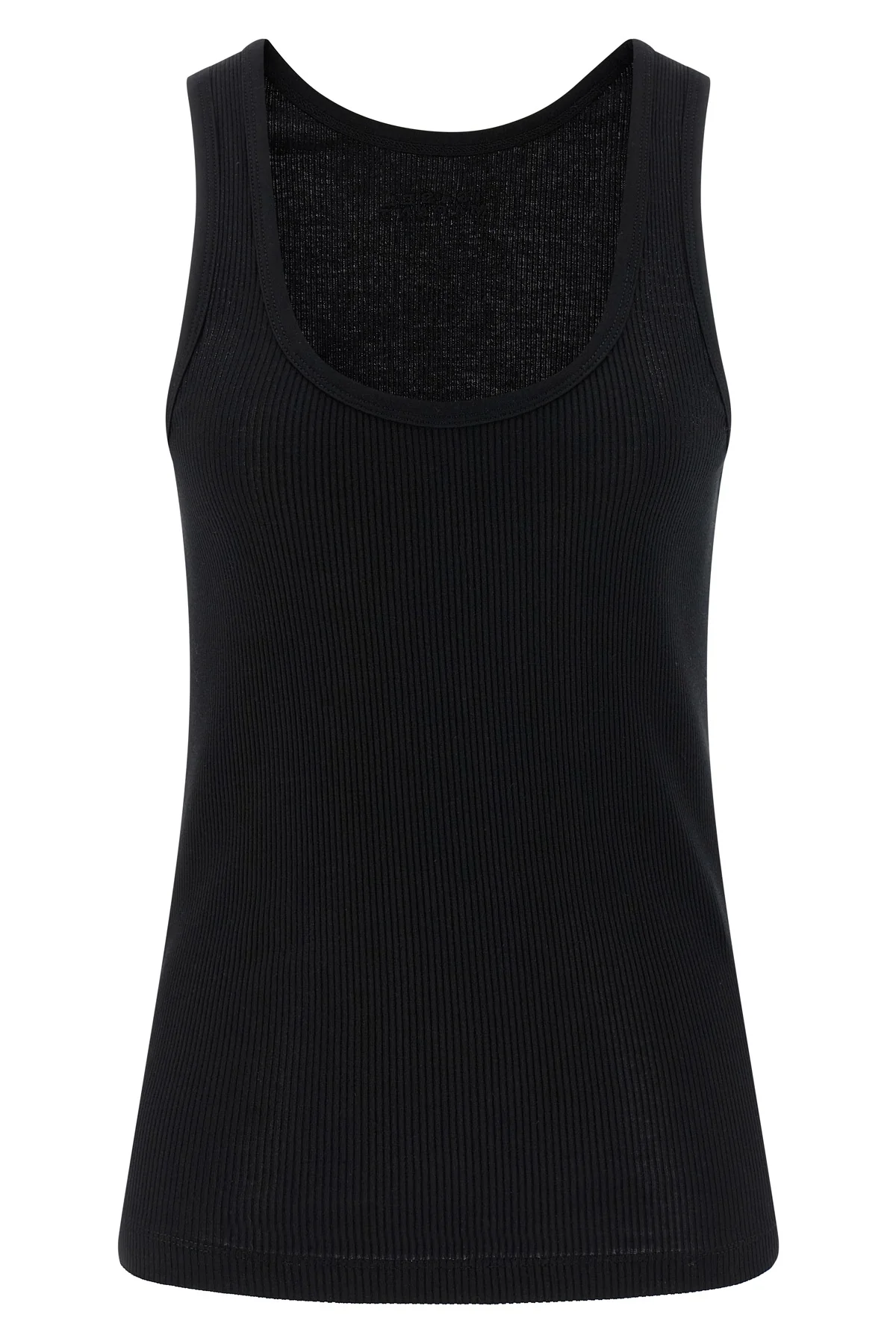 thea tank top in ribbed stretch cotton jersey