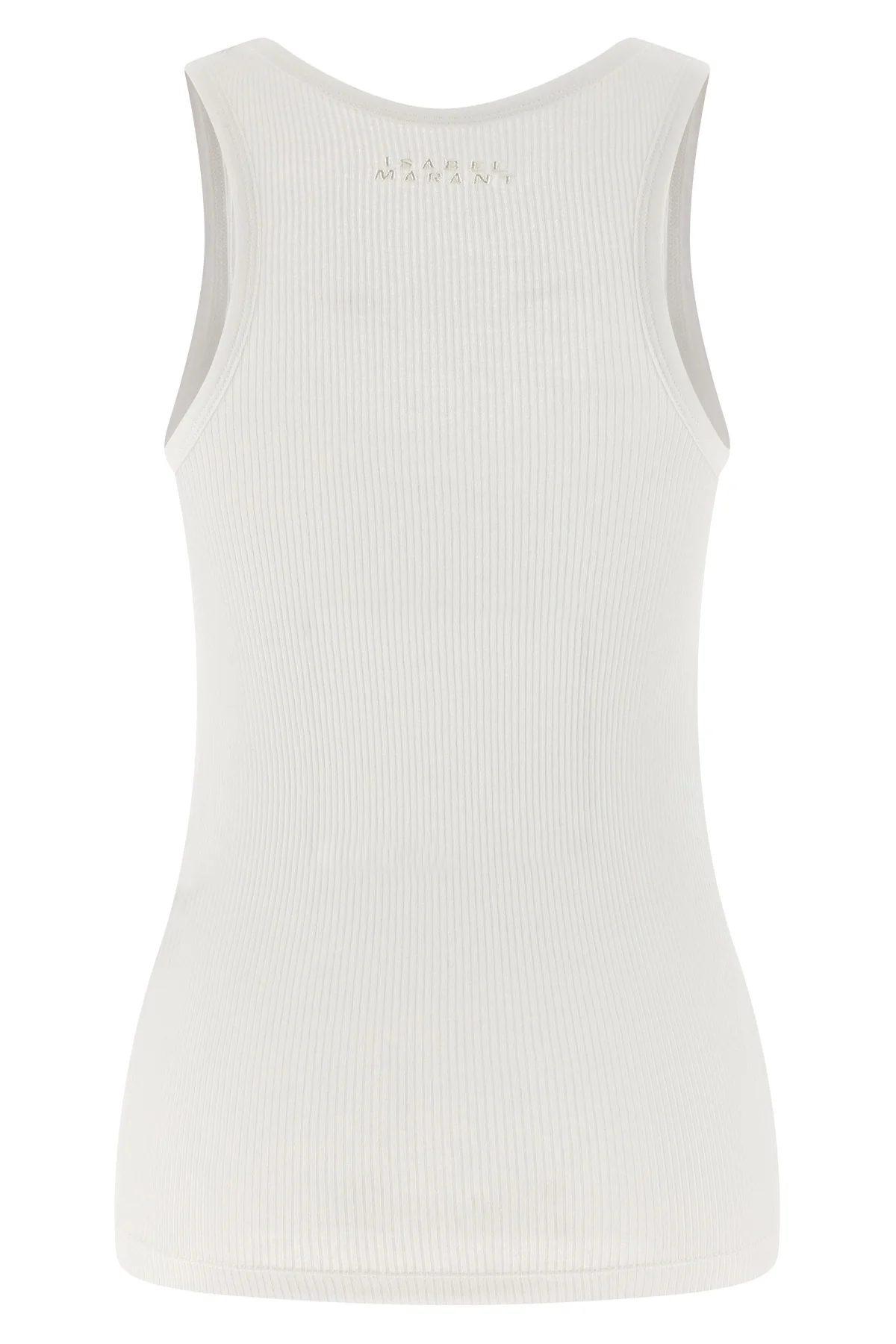 thea tank top in ribbed stretch cotton jersey