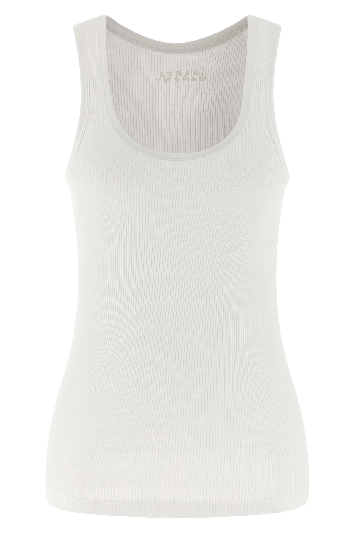 thea tank top in ribbed stretch cotton jersey