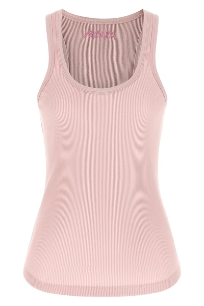 thea tank top in ribbed stretch cotton jersey