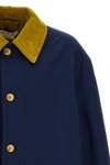 lightly padded cotton gabardine parka