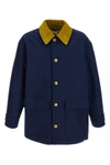 lightly padded cotton gabardine parka
