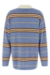 striped rugby striped cashmere polo shirt