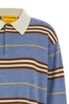 striped rugby striped cashmere polo shirt
