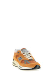 made in uk 991v2 sneakers in suede and mesh fabric