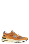 made in uk 991v2 sneakers in suede and mesh fabric
