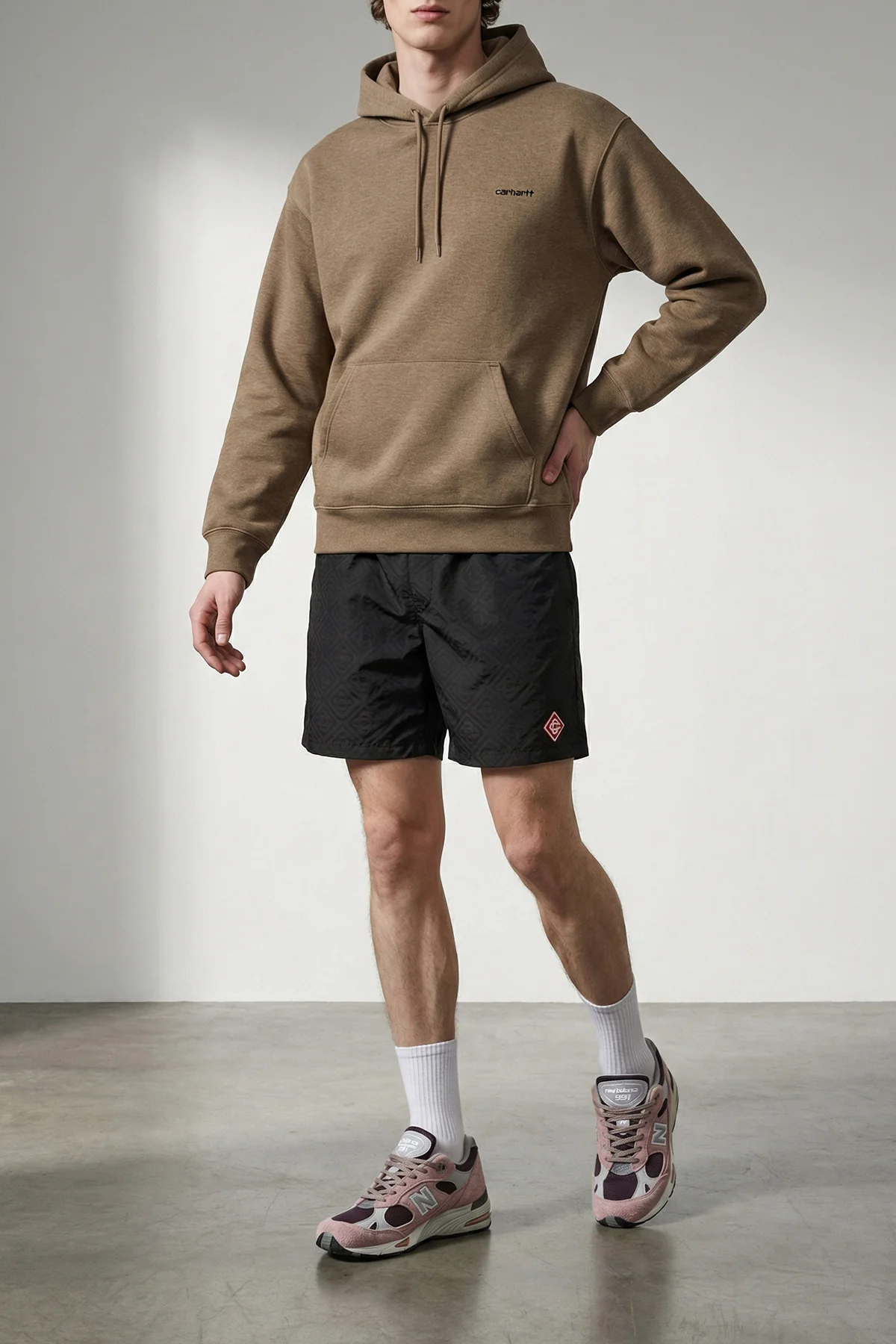 NEW BALANCE 8 made in uk 991v2 sneakers in suede and mesh fabric