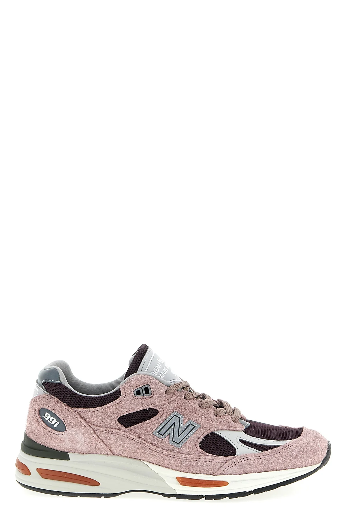 NEW BALANCE 8 made in uk 991v2 sneakers in suede and mesh fabric
