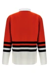 cypher striped wool knit polo shirt