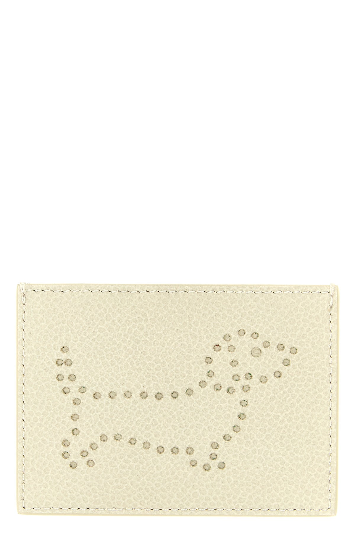 THOM BROWNE OS hammered leather card holder