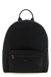 the kiton backpack in black structured technical canvas