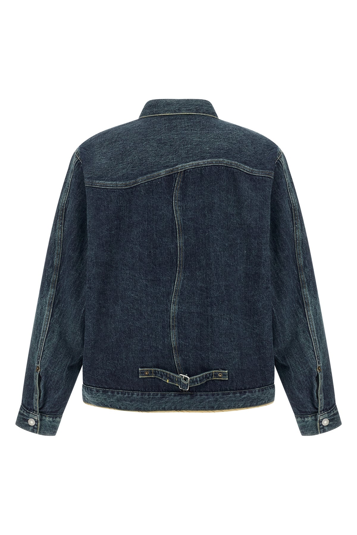 stone-washed cotton denim jacket