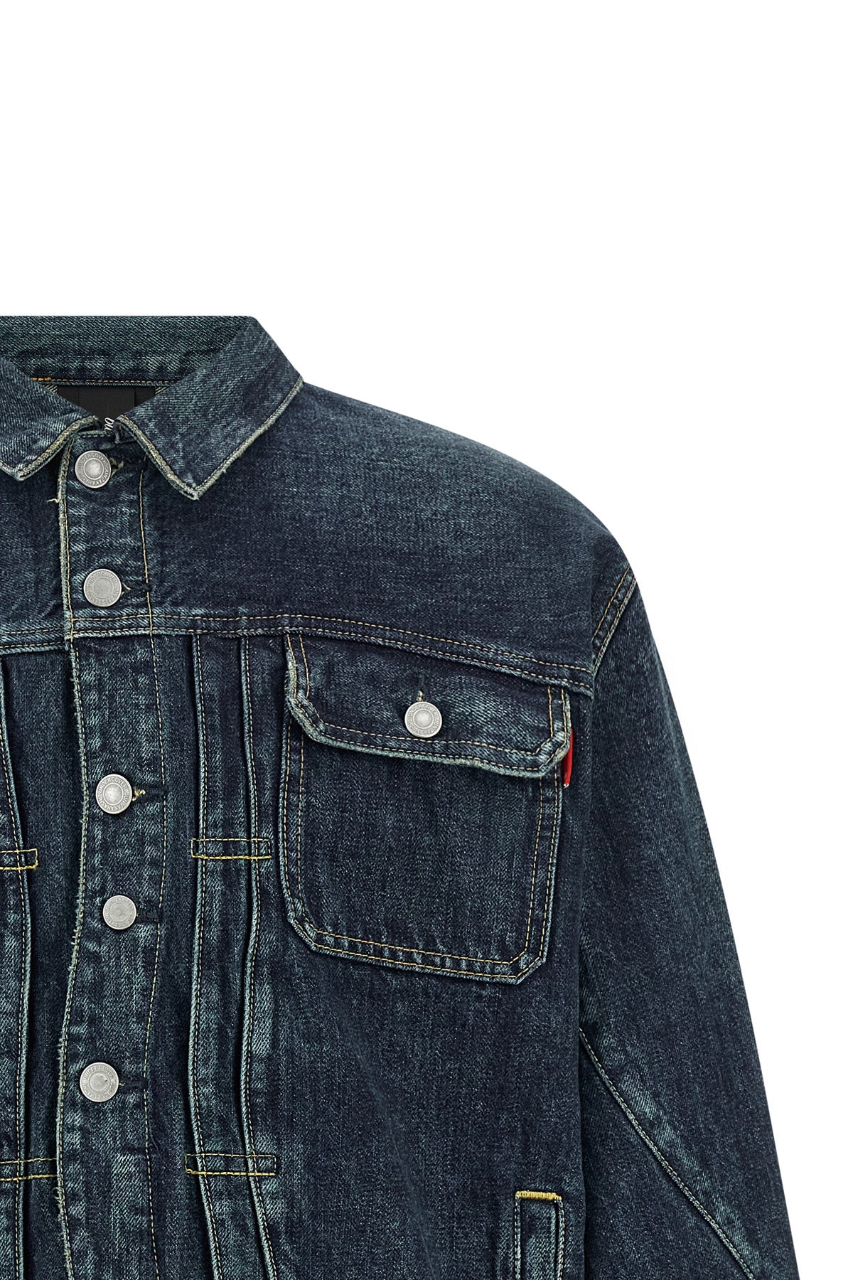 stone-washed cotton denim jacket