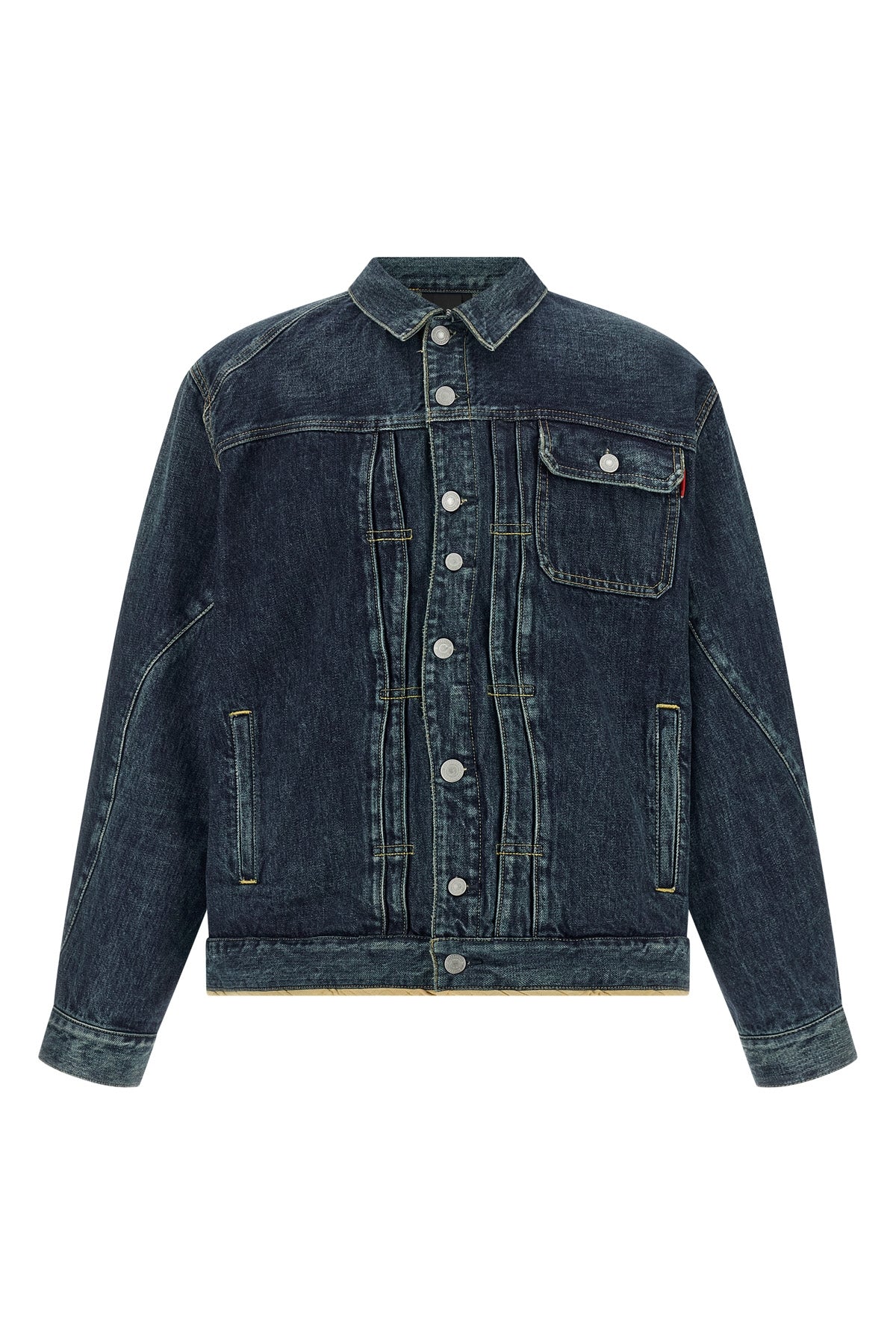 stone-washed cotton denim jacket