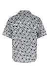 all-over fresia print cotton and silk blend pongé shirt