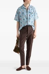 all-over hawaii vintage  print shirt