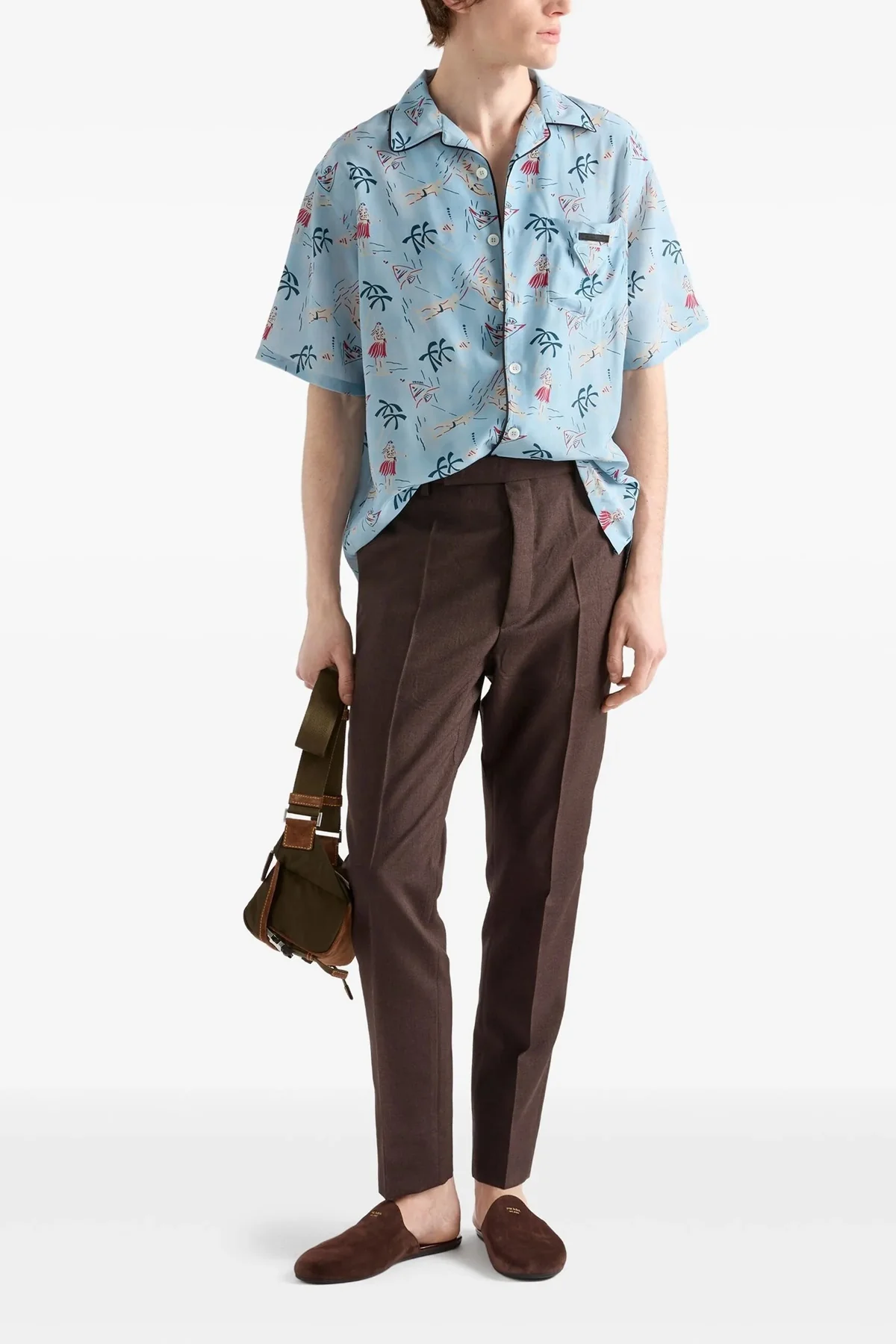 all-over hawaii vintage  print shirt