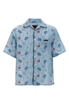 all-over hawaii vintage  print shirt