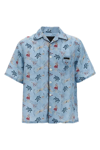 all-over hawaii vintage print shirt