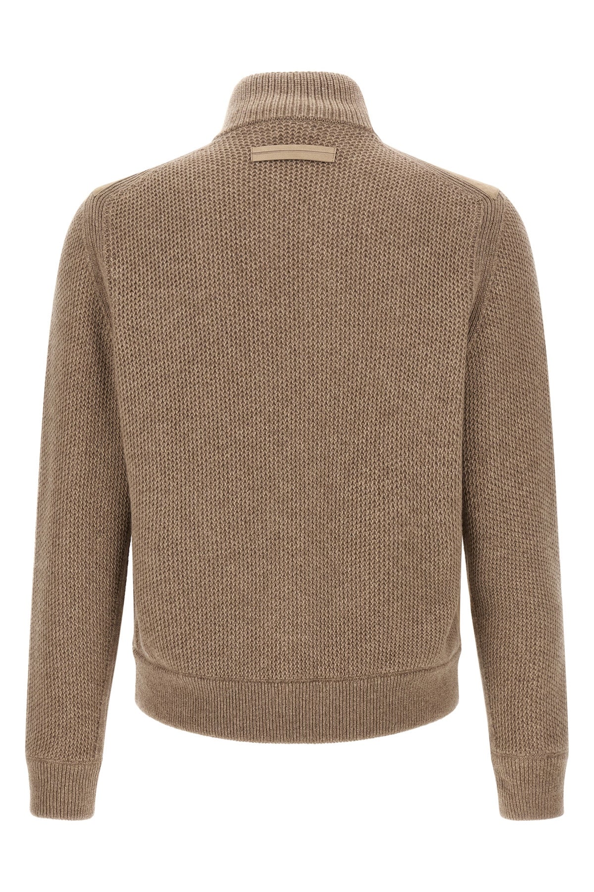 ZEGNA 48 the zegna cardigan features a sophisticated hybrid construction that