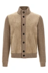 the zegna cardigan features a sophisticated hybrid construction that