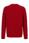 crew neck sweater in knitted wool and cashmere