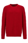 crew neck sweater in knitted wool and cashmere